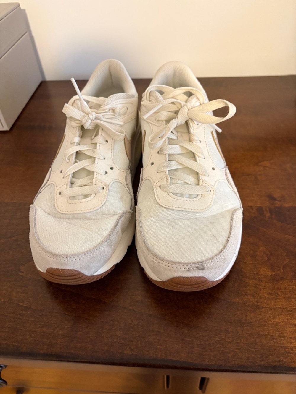 Nike Women’s Low-Top Sneakers in Ivory/White and Blush - Picture 2 of 7